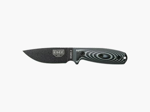 COUTEAU ESEE 3 GRIS/NOIR