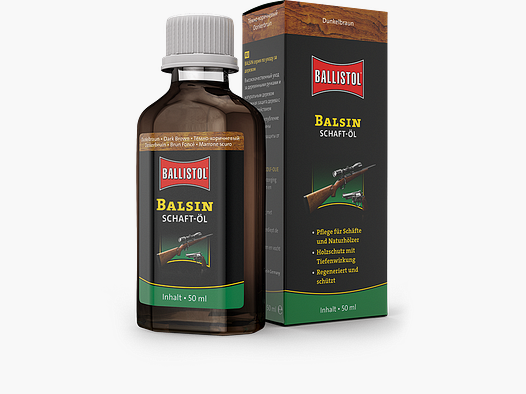 Ballistol Balsin Schaft- Öl/ Schaftöl/ Schaftpflege dunkelbraun 50 ml