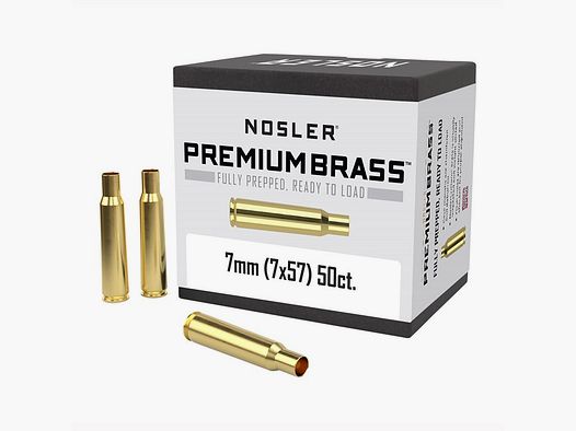 NOSLER 7X57MM MAUSER BRASS 50/BOX