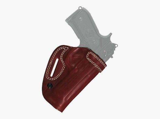 Offenes Lederholster "SPEED"  Beretta 92/96/98/Brigadier,Taurus PT92/99/100/101 Rechtshänder Braun