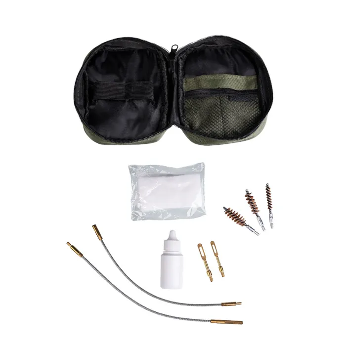 Reinigingsset voor pistool, kaliber 40, 45, 357, 38, 22 en 9 mm, incl. tas, afbeelding 2 van 2