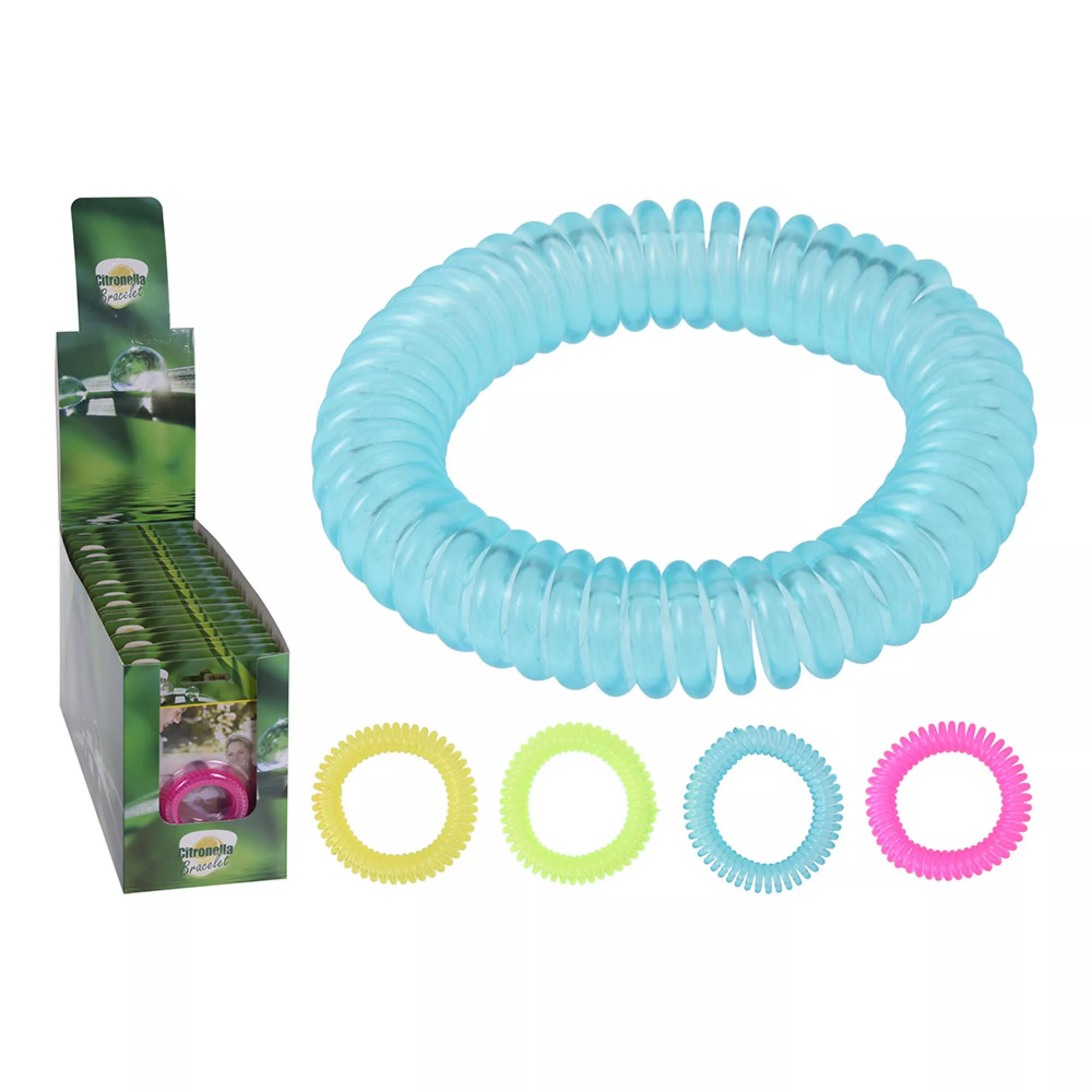 Bracelet à la citronnelle, couleurs assorties