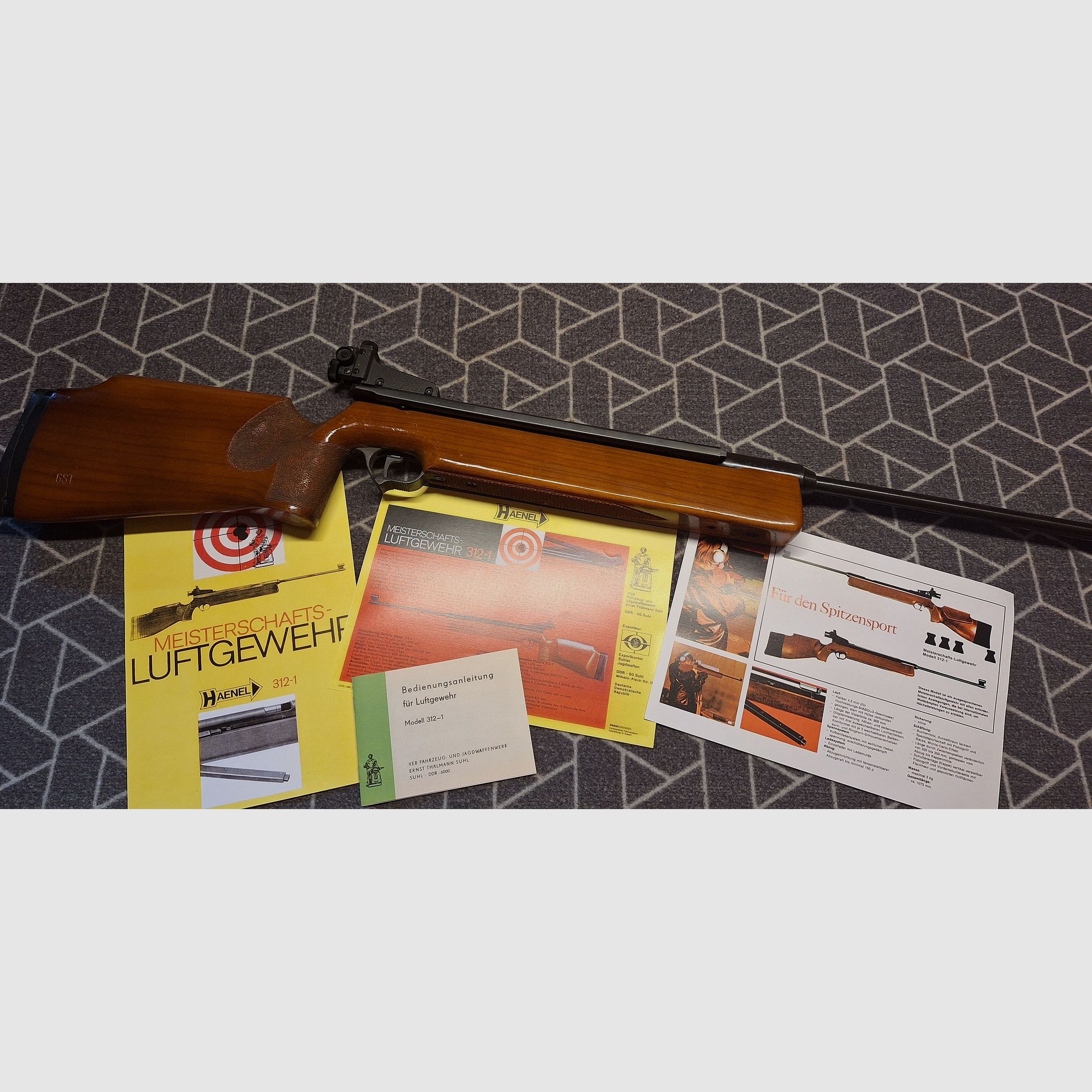 Haenel Suhl Model 312 Side Lever GST stamped!