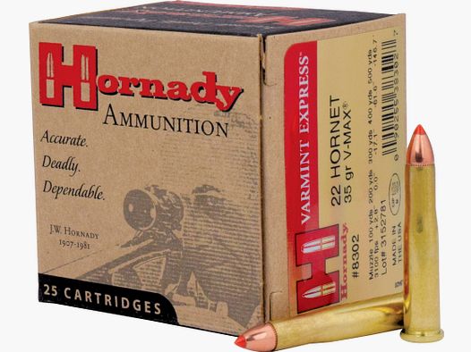 Hornady V-Max .22Hornet 35grain