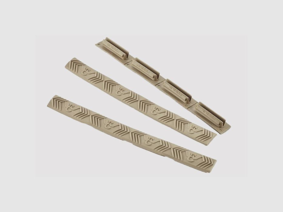 WILSON COMBAT COVERS WILSON COMBAT M-LOK RAIL COVER 4-SLOT 3-PAK FDE, afbeelding 1 van 2