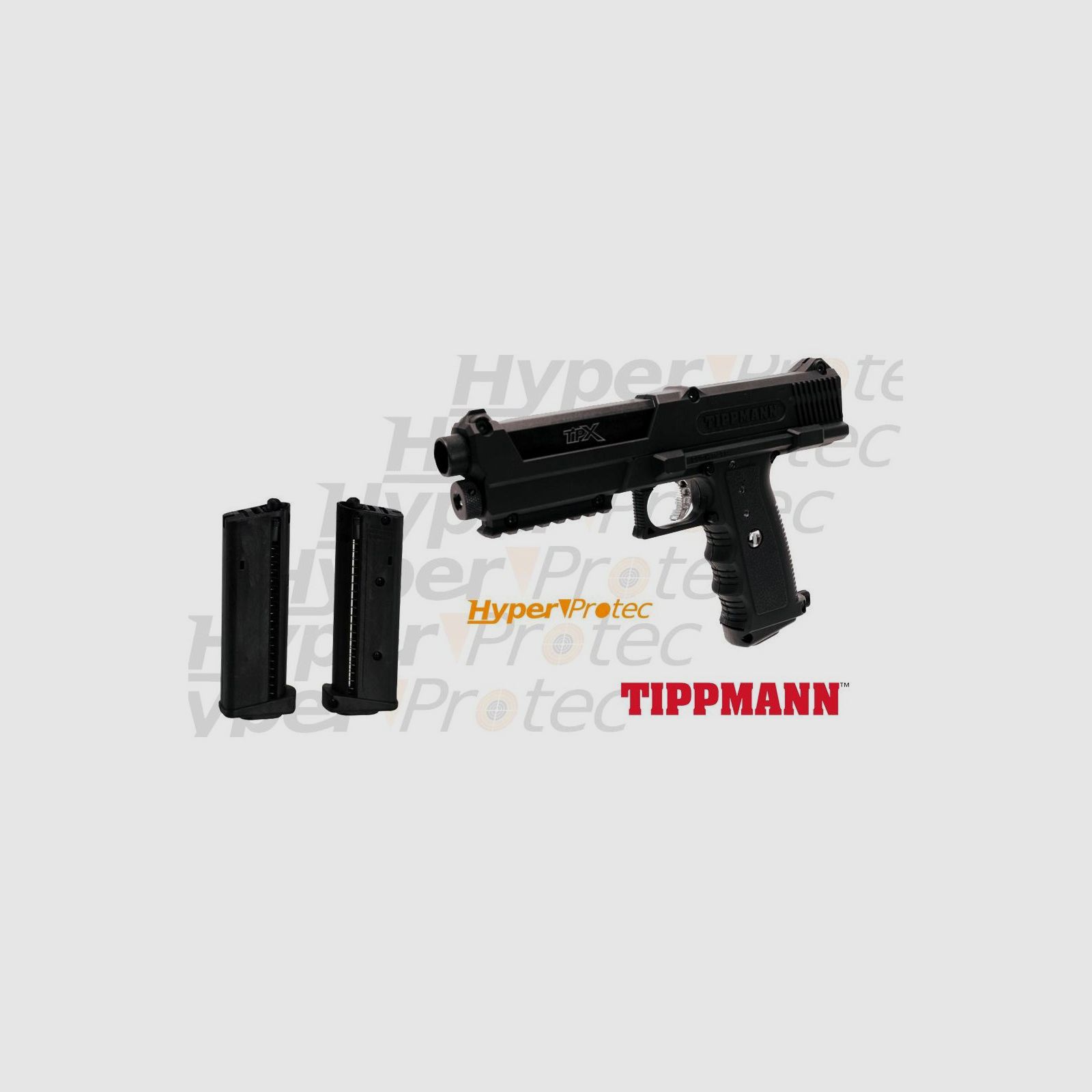 Tippman TipX Pistol NOIR V2.0 cal 68 with gun case, image 2 of 4