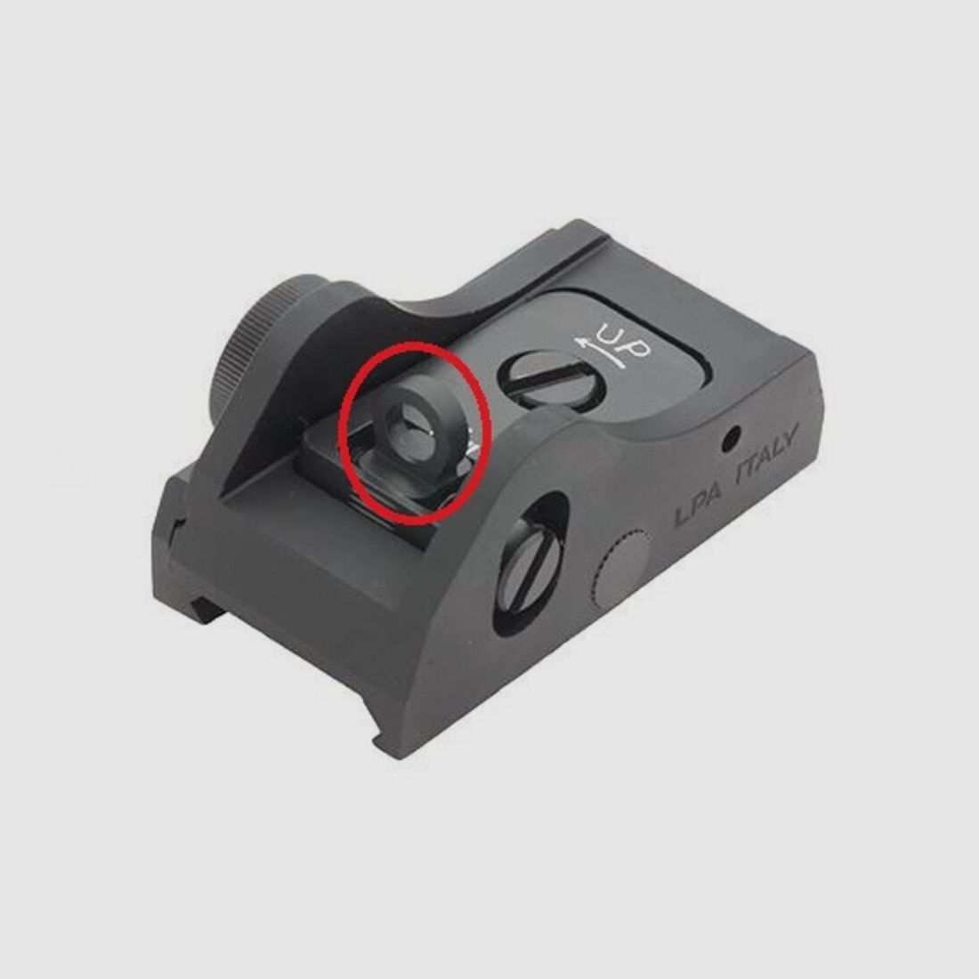 LPA Visier Ghostring 5mm schwarz Flinte