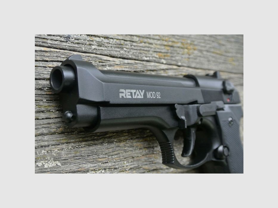 RETAY MOD92 9 mm P.A.K. – réplica Beretta 92F / M9 – pistola de fogueo – envío a toda la UE, imagen 2 de 8