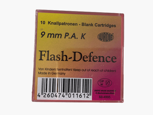 Wadie 9 mm P.A.K. Flash Defense Flankogels - 10 st.