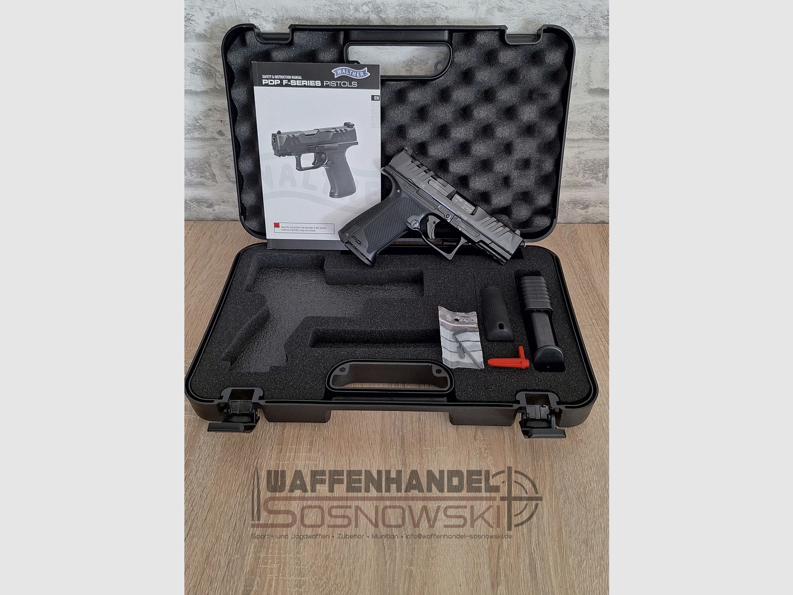 Walther PDP F-Series OR 4" 9mm Luger pistol