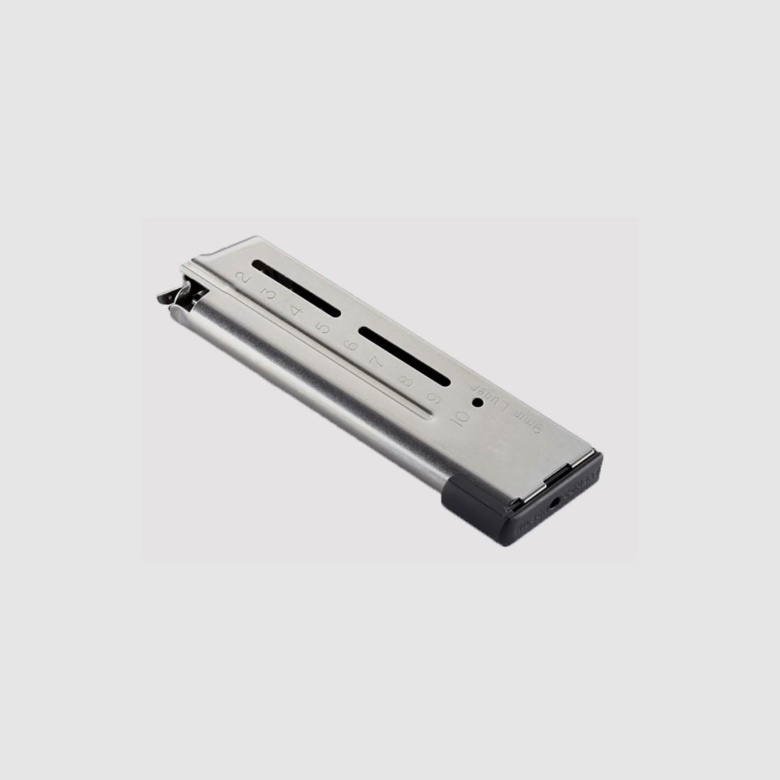 WILSON COMBAT 1911 ELITE TACTICAL MAG COMPACT 10-RD LO-PROFILE STEEL BASE, image 1 of 2