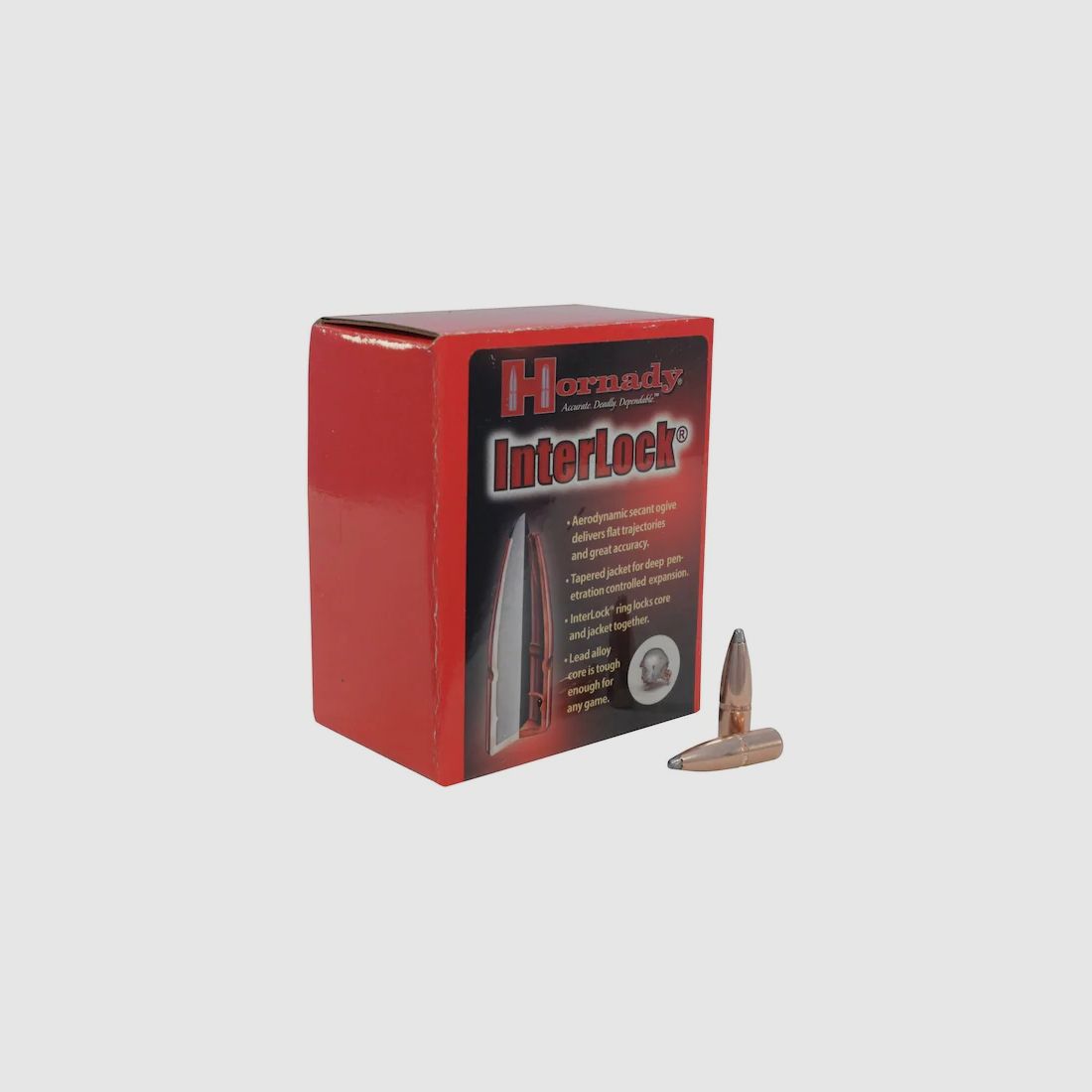 Balle Hornady 8mm/.323 INTERLOCK SP 195GR 100 pièces