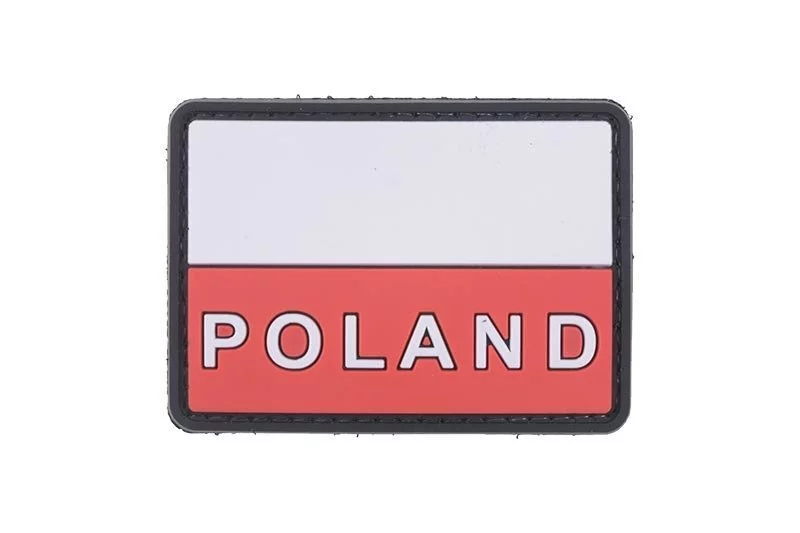 3D patch – Polish flag with the inscription Poland, image 2 of 2