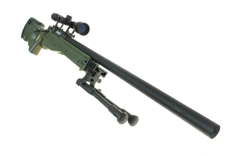 ASG sniper rifle WELL Warrior I (with bipod and scope) – Olive, image 14 of 22