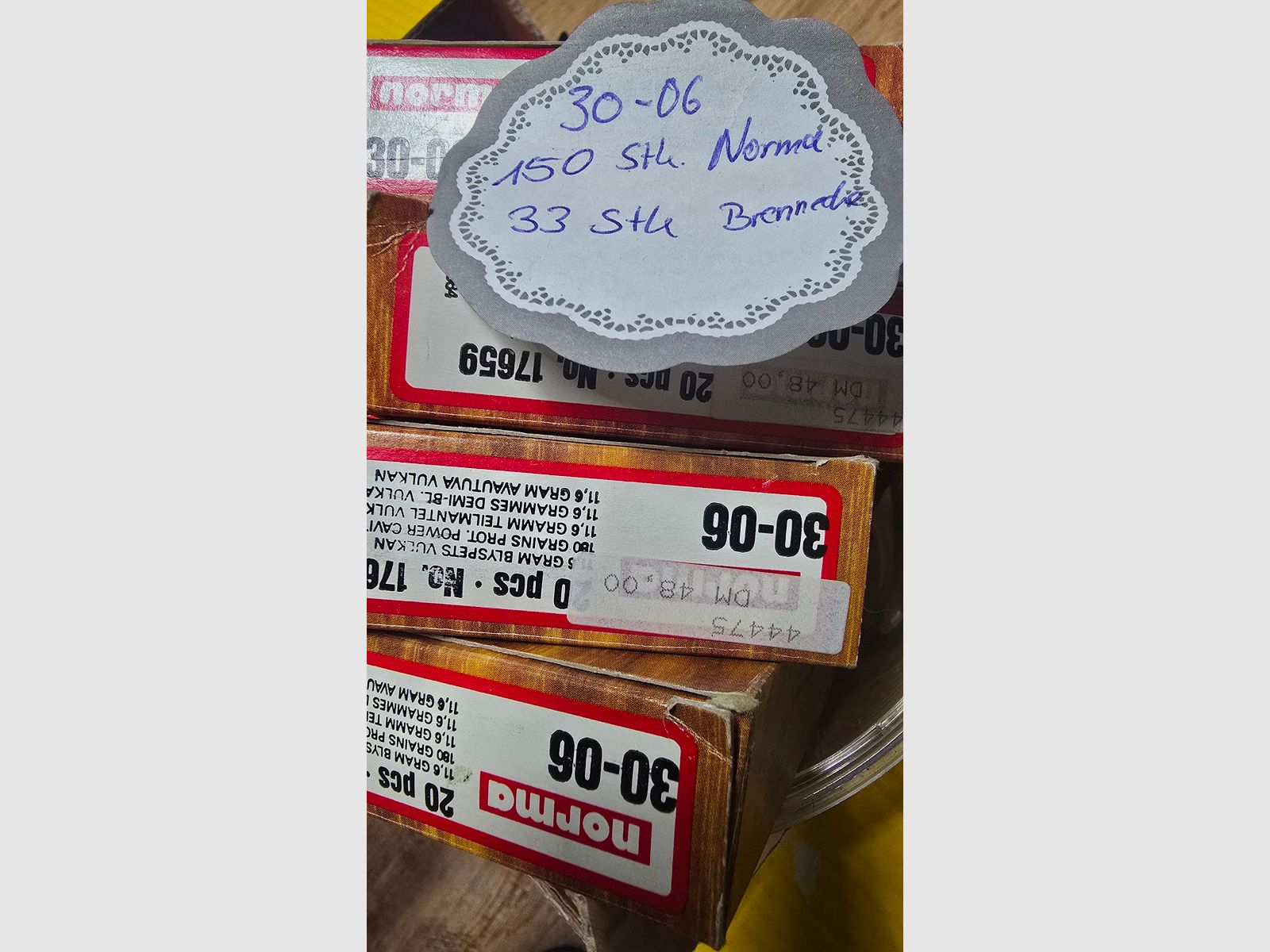 Huls 30-06 Norma Brennecke 150Stk en 33Stk
