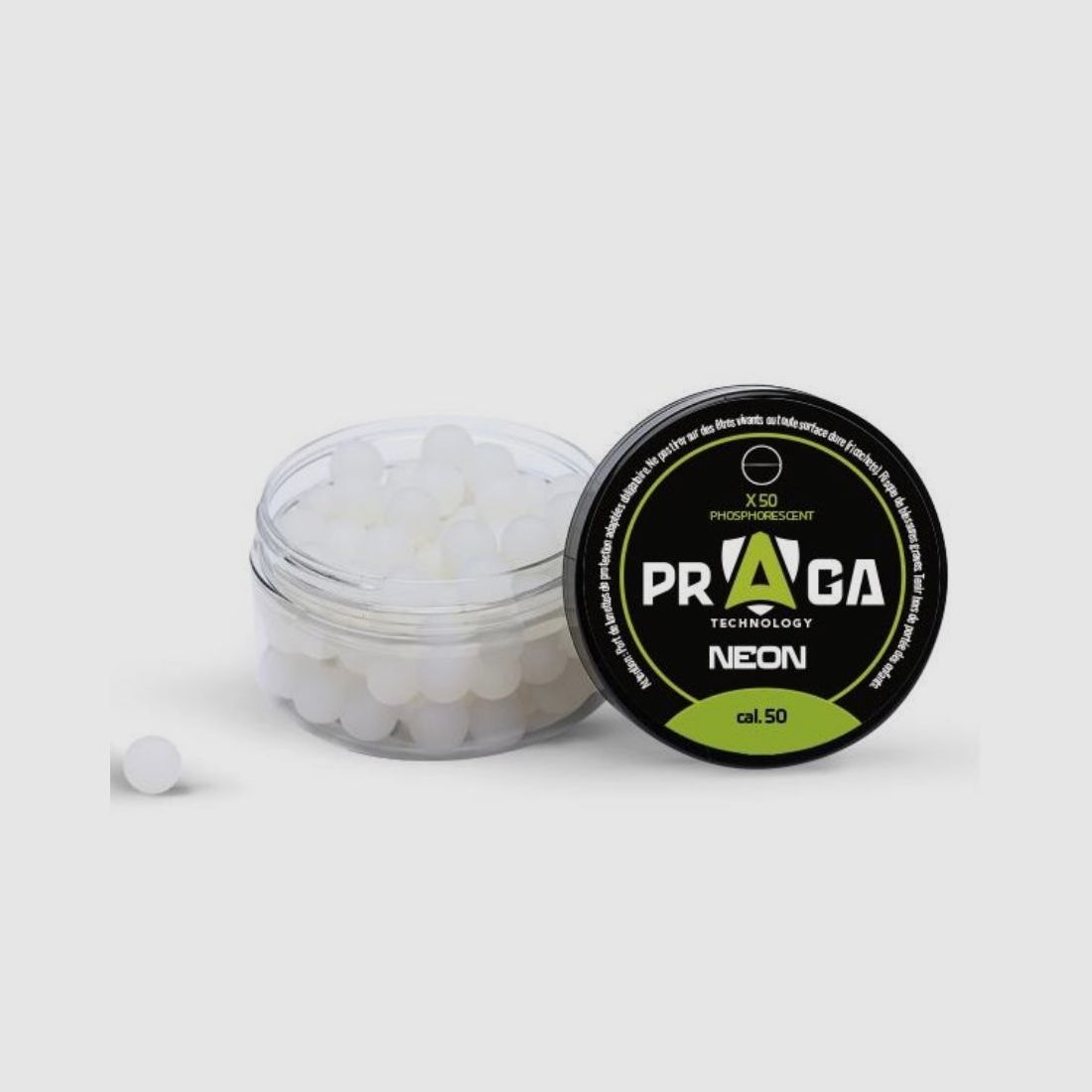 50 phosphoreszierende PRAGA Kugeln Kaliber 0.50 1,2gr.