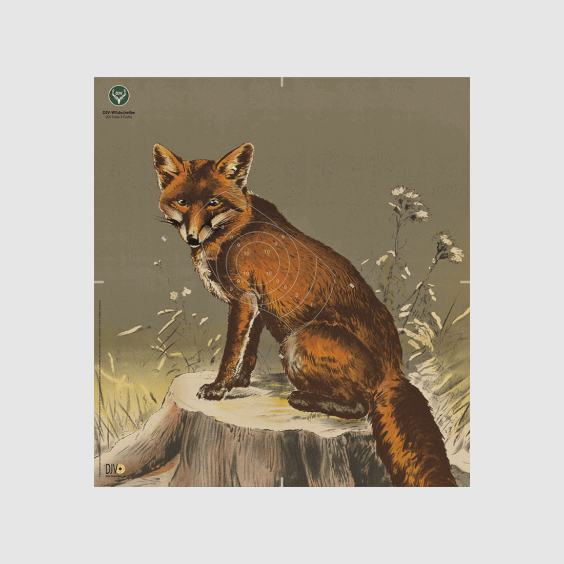 DJV-Kleinkaliber-Wildscheibe Nr. 3 (Fuchs)