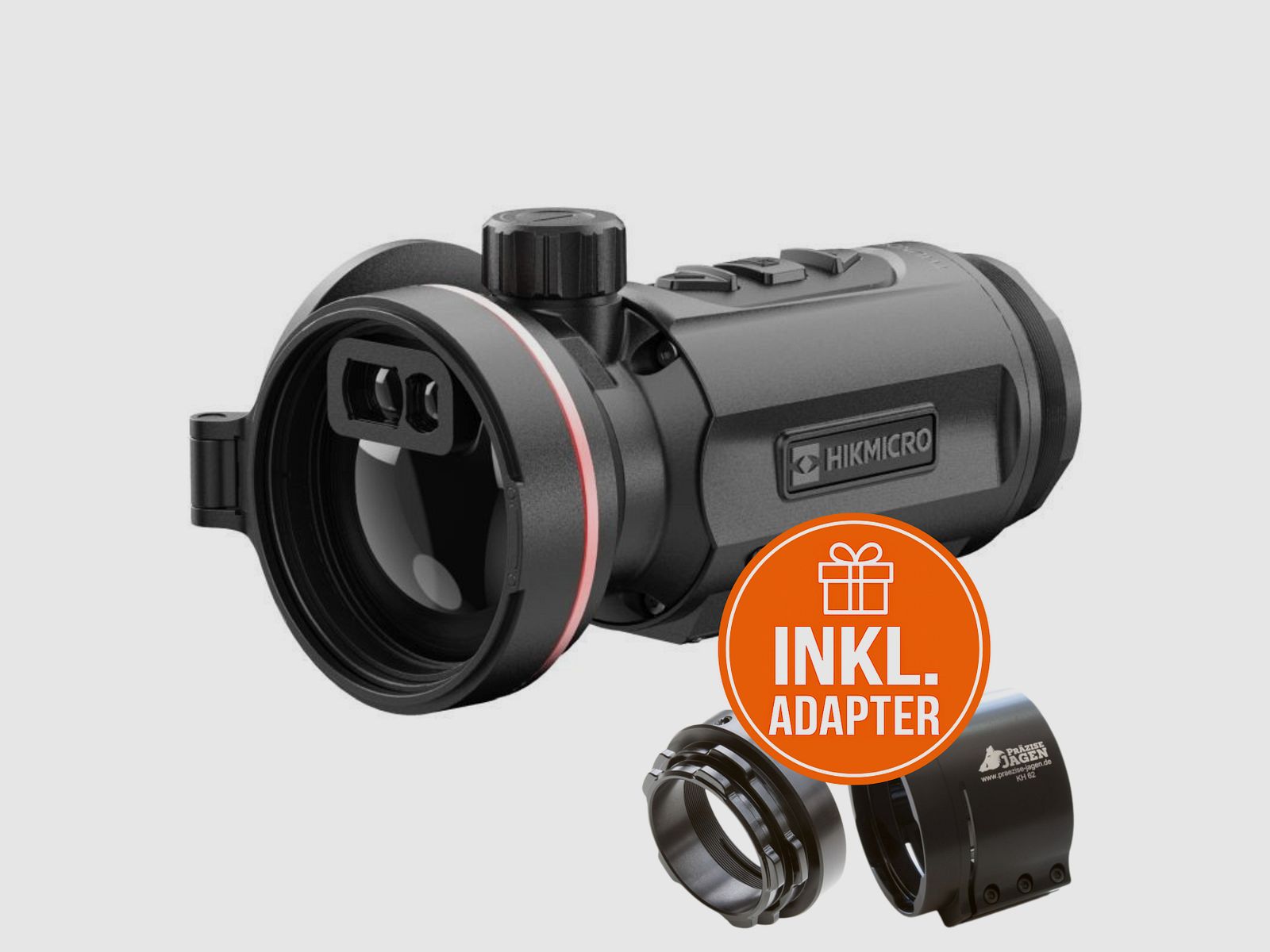 HIKMICRO Clip-On Thunder TQ50CL 3.0 Pacchetto Completo incluso Adattatore