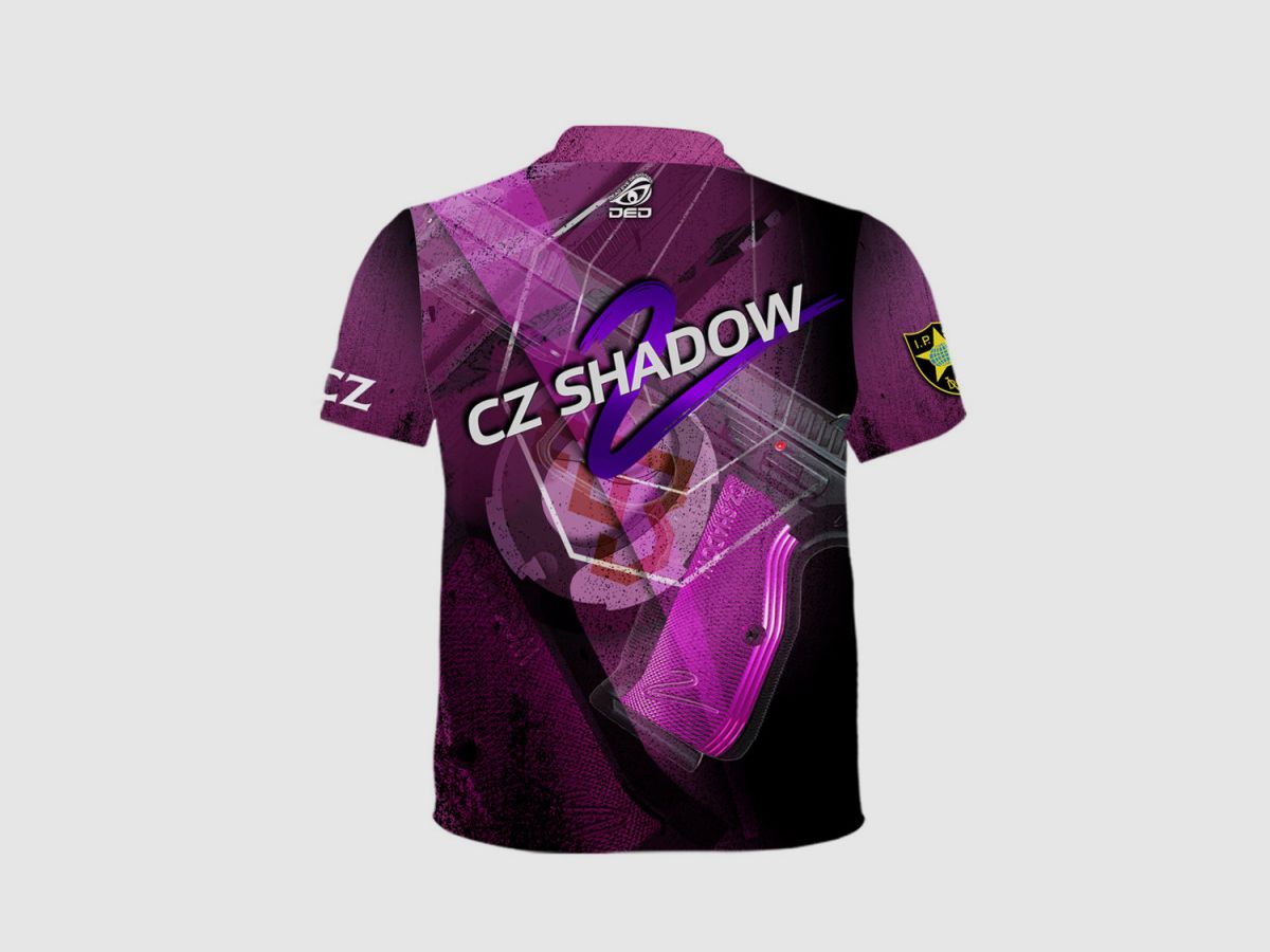 DED CZ Shadow 2 Purple T-Shirt, Größe: XXL, Benutzerdefinierter Name: Kein Name, Bekleidungsart: Regulär (Herren), Bild 2 von 3