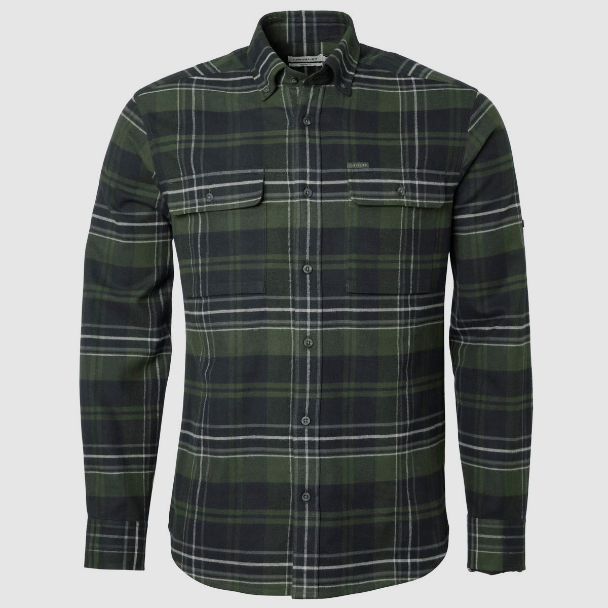 Chevalier Hemd Heron Flannel October Green