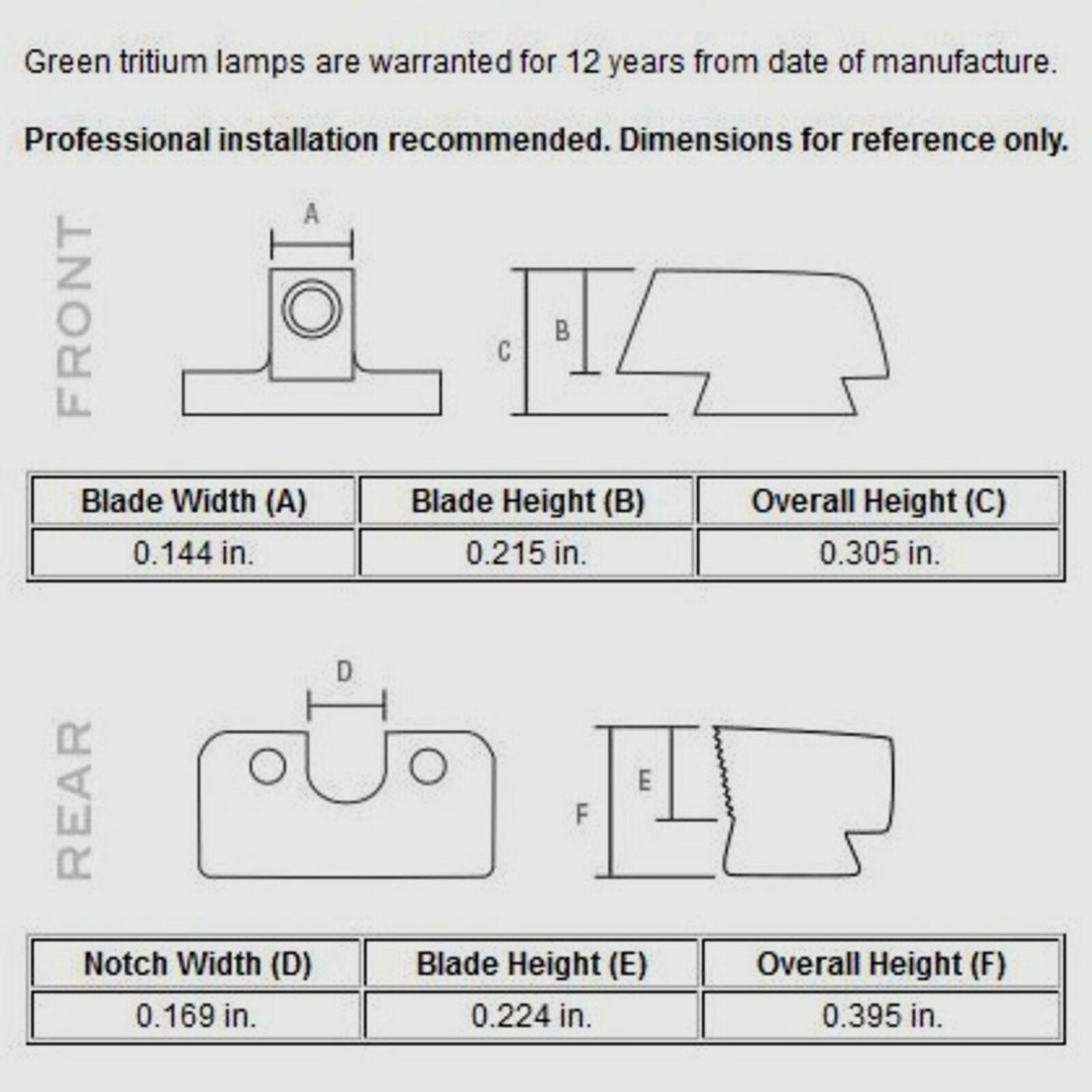Trijicon Visier HD Grün/Gelb H&K USP/P8