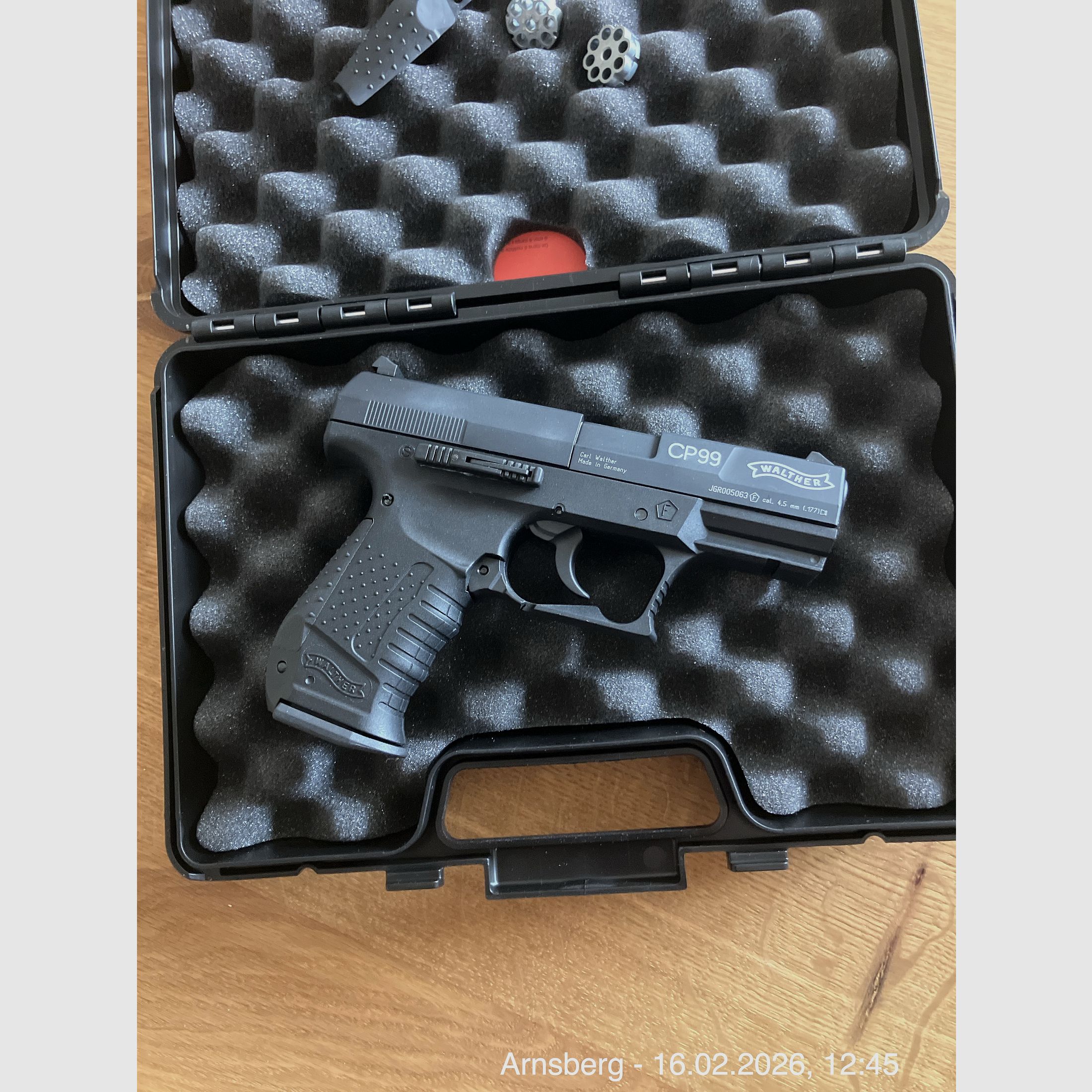 NUOVO!! Walther CP99 BLK CO2 Pistola 4,5 mm Diabolo