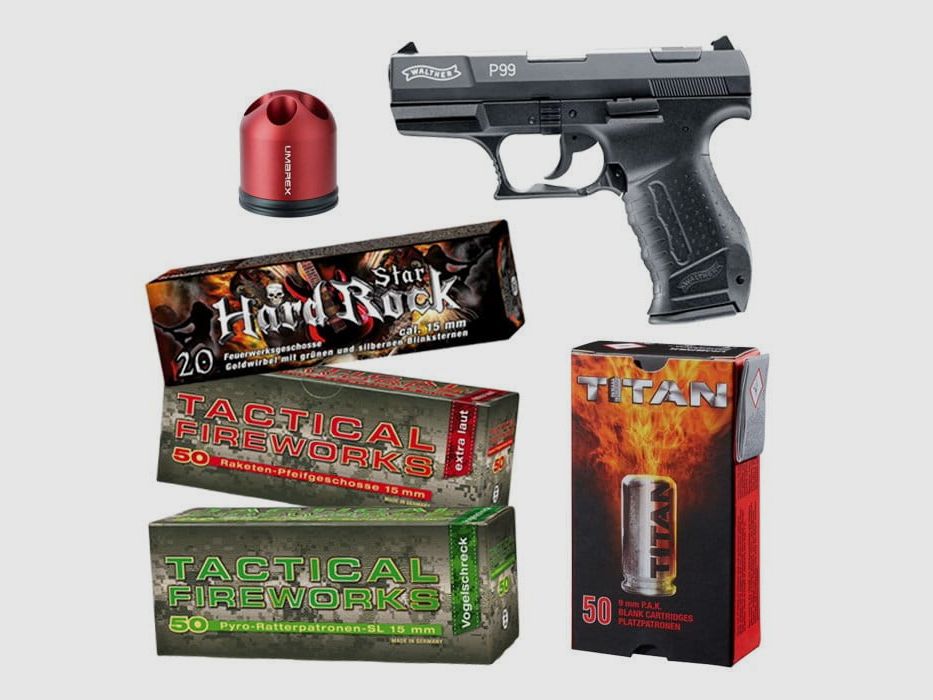 Pistolet à blanc ensemble du Nouvel An 2