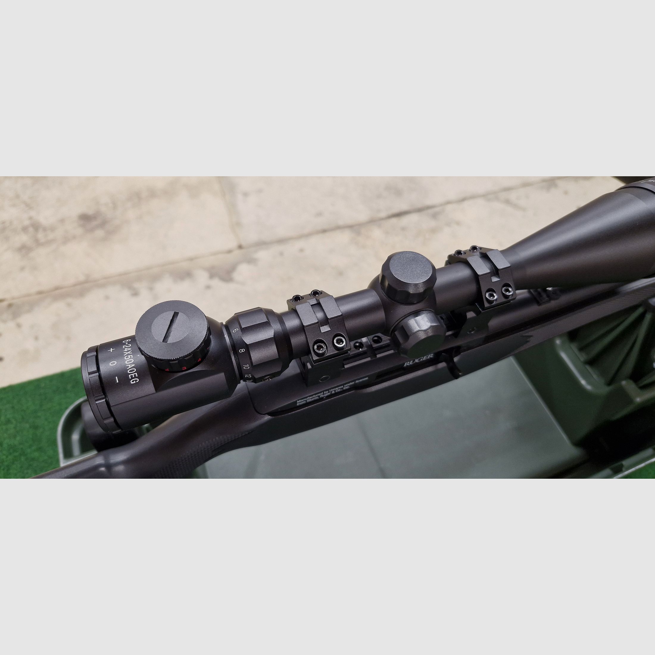 Ruger 10/22 - CO²-Gewehr mit 10-Schuss-Magazin und Zielfernrohr, Diabolo, Zubehör