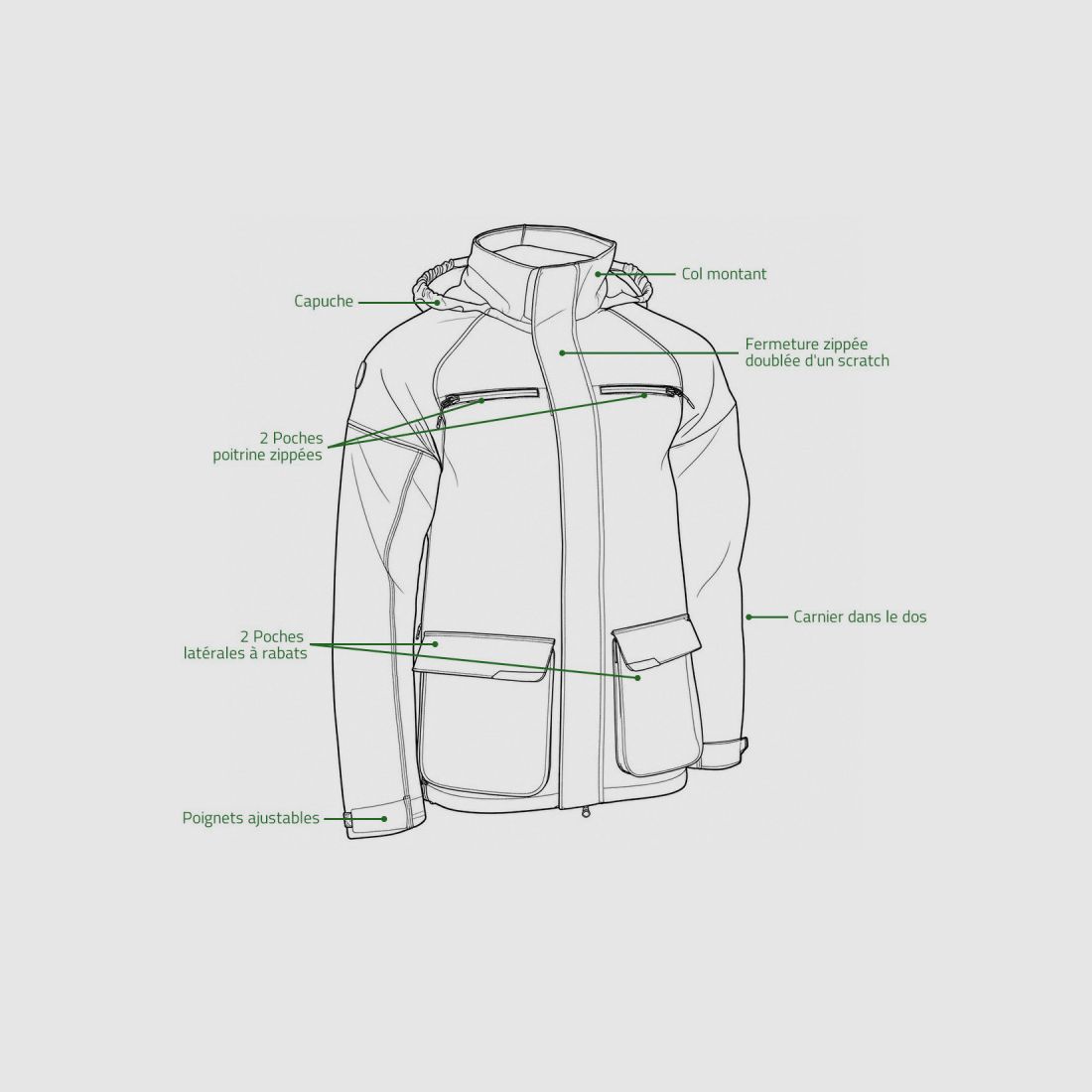 Parka Herren Winchester Track Racoon - Orange 50C, Bild 3 von 12