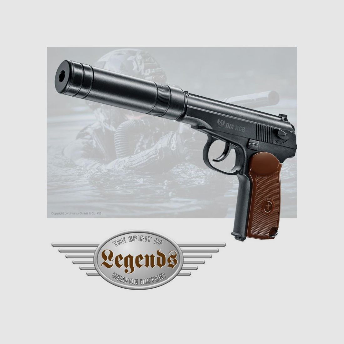 UMAREX PISTOL LIB V PM KGB CO2, image 1 of 3