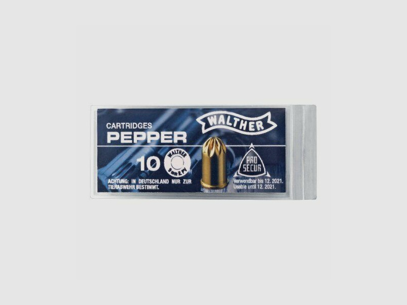 Walther Pfefferpatronen 9 mm R. PV, 10 St.