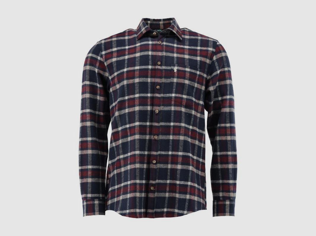 OS TRACHTEN flannel shirt checkered red / blue, image 1 of 3