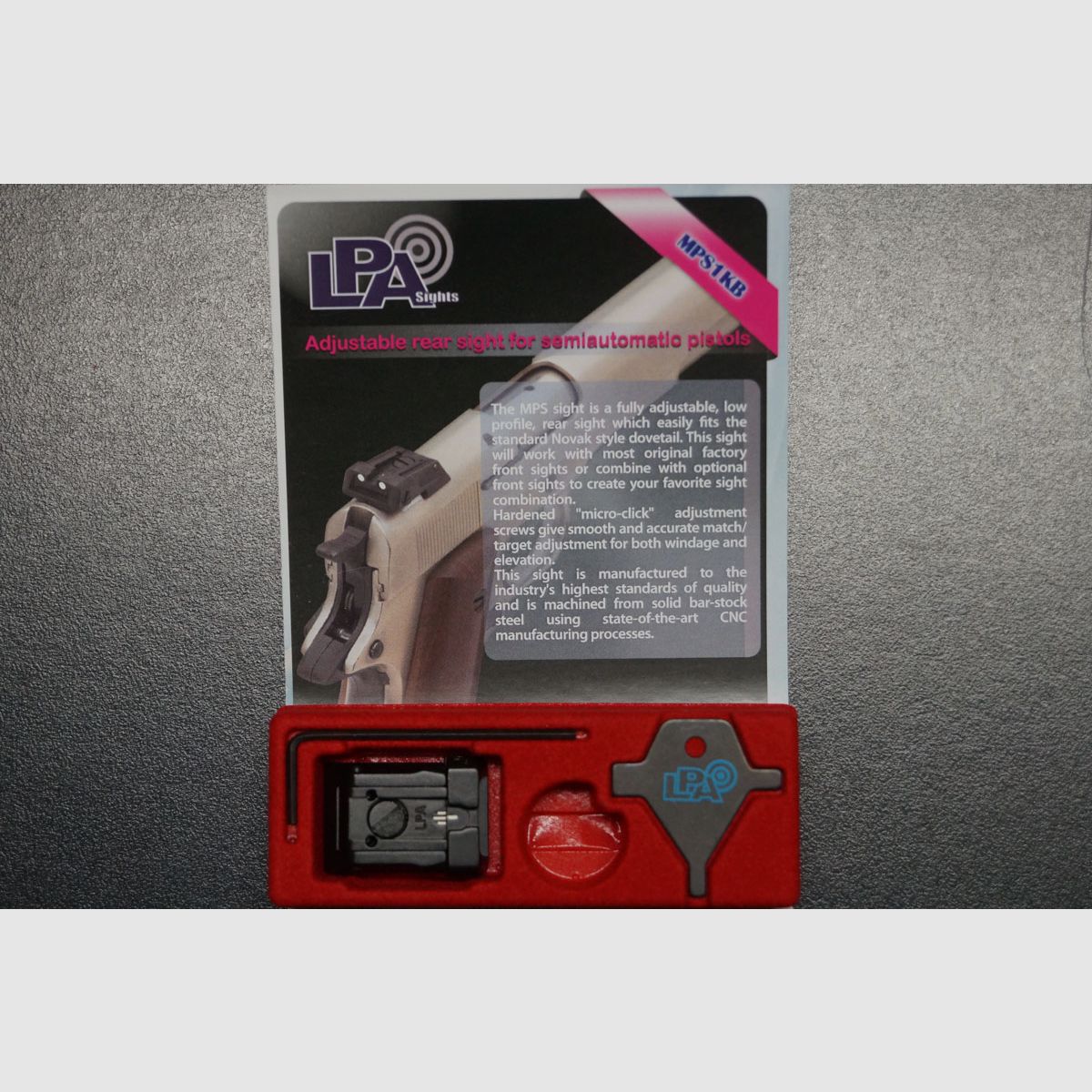 Mirino LPA Glock 17 Posteriore, immagine 1 di 2