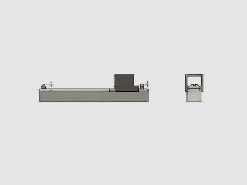 2x MIRAS DE HIERRO de ATHENA PRECISION tamaño completo para Glock, Walther PDP (0,3")