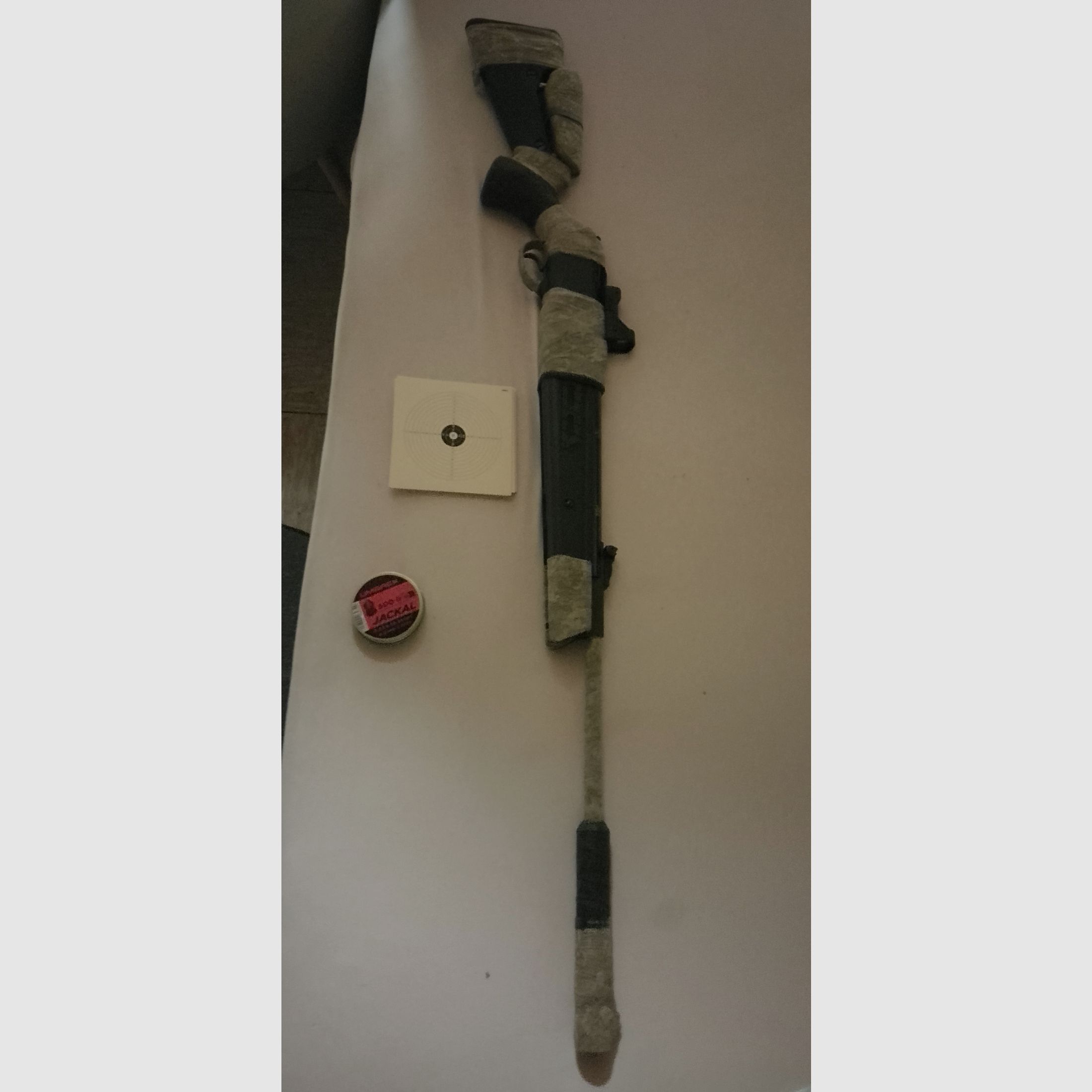 Goed onderhouden Mercury x tac 85 luchtgeweer kniklader 4,5mm .177 + doelwitten Target Diabolos Set Walther green Dot groene punt vizier