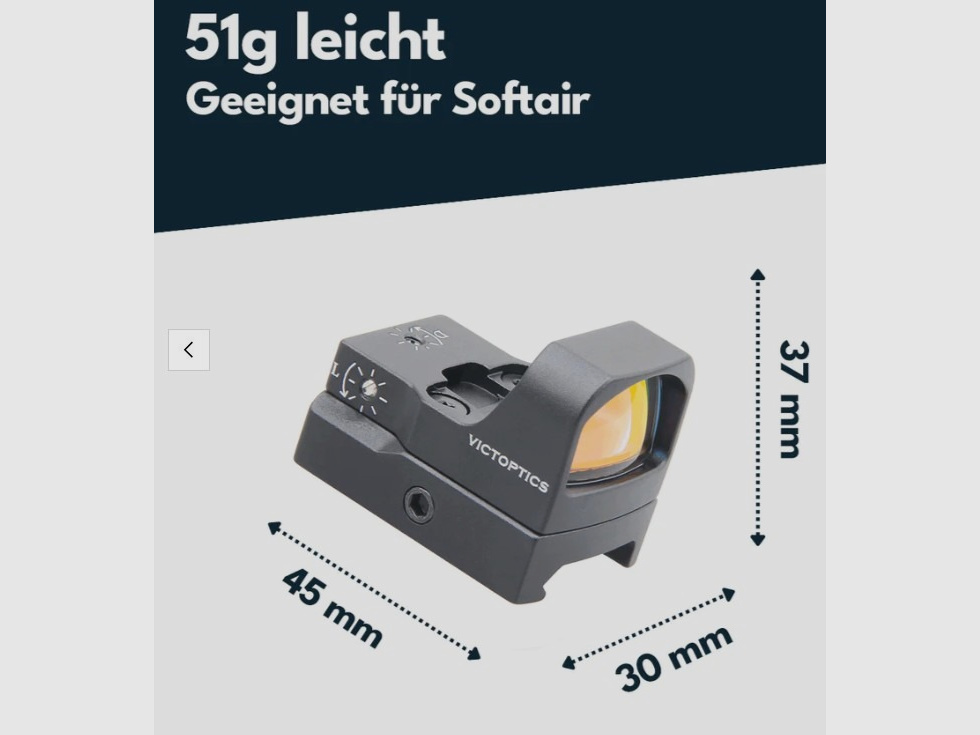 Victoptics RDSL25 V3 1x17x26 - Leuchtpunktvisier