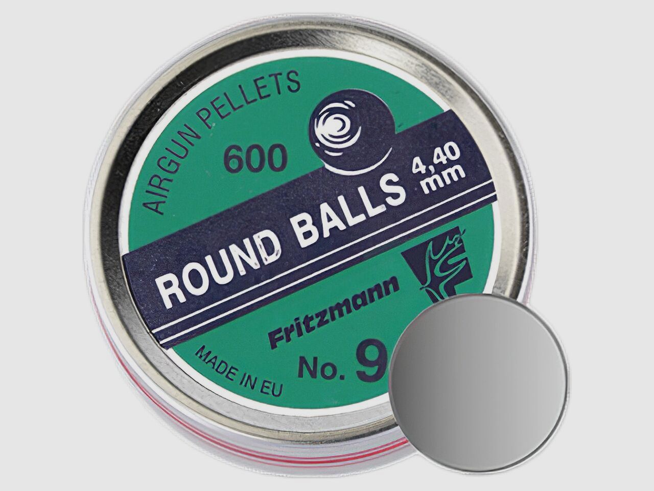 Fritzmann air rifle ammunition round ball 4.4mm