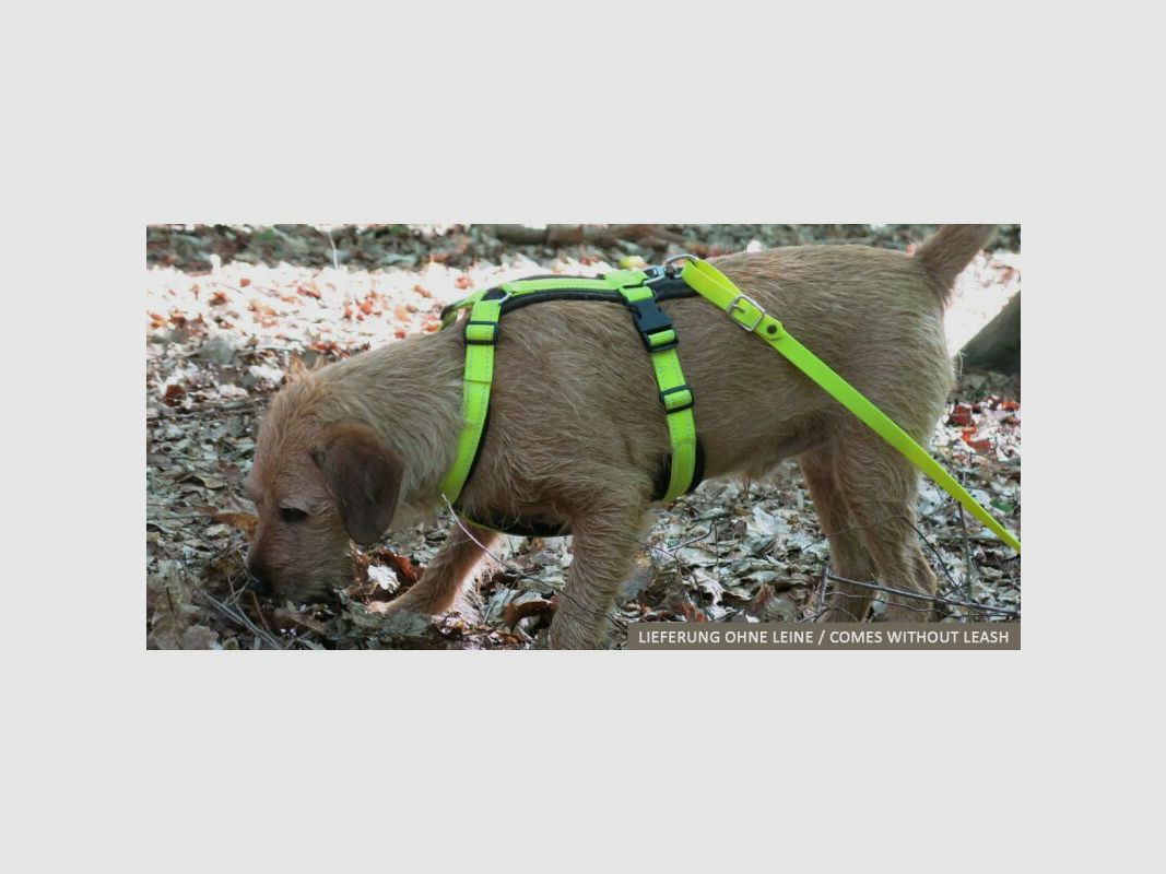 AKAH Hundegeschirr Tracker neongelb