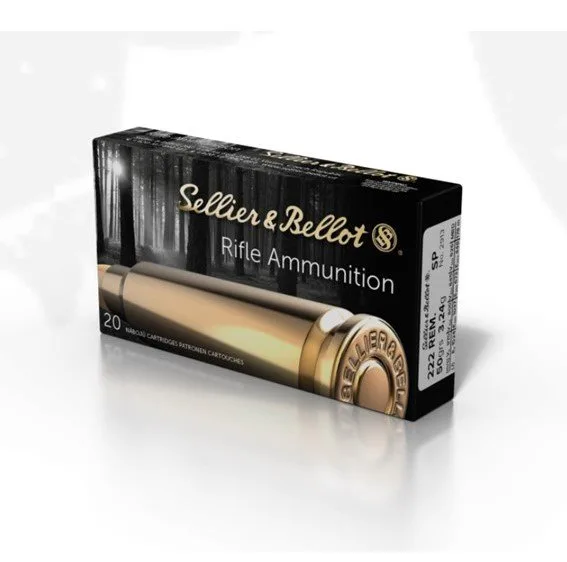 Sellier Bellot SP ammunition .222 REM 50gr