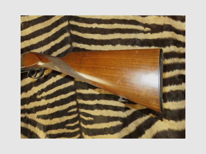 Fusil superposé DACTU cal.12/70 canons 71 cm 1/4 3/4 crosse Anglaise, bascule jaspée, image 8 sur 11