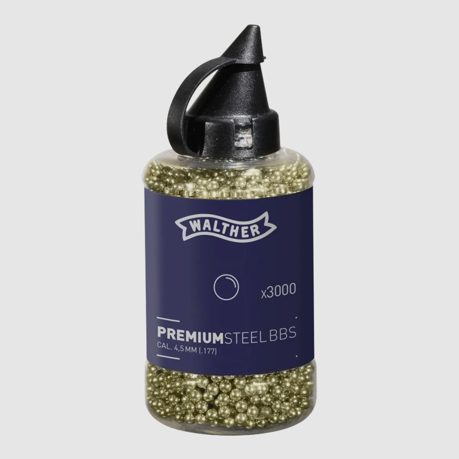Walther BB steel round balls 4.5mm 3000 pieces