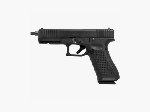 Glock 17 Gen5 Pistole mit Gewindelauf 13,5x1 links 9 mm Luger Schwarz
