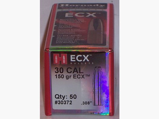 50St. HORNADY .30(.308Dia.) - 150 - ECX - bleifreies Jagd-Geschoss -#30372