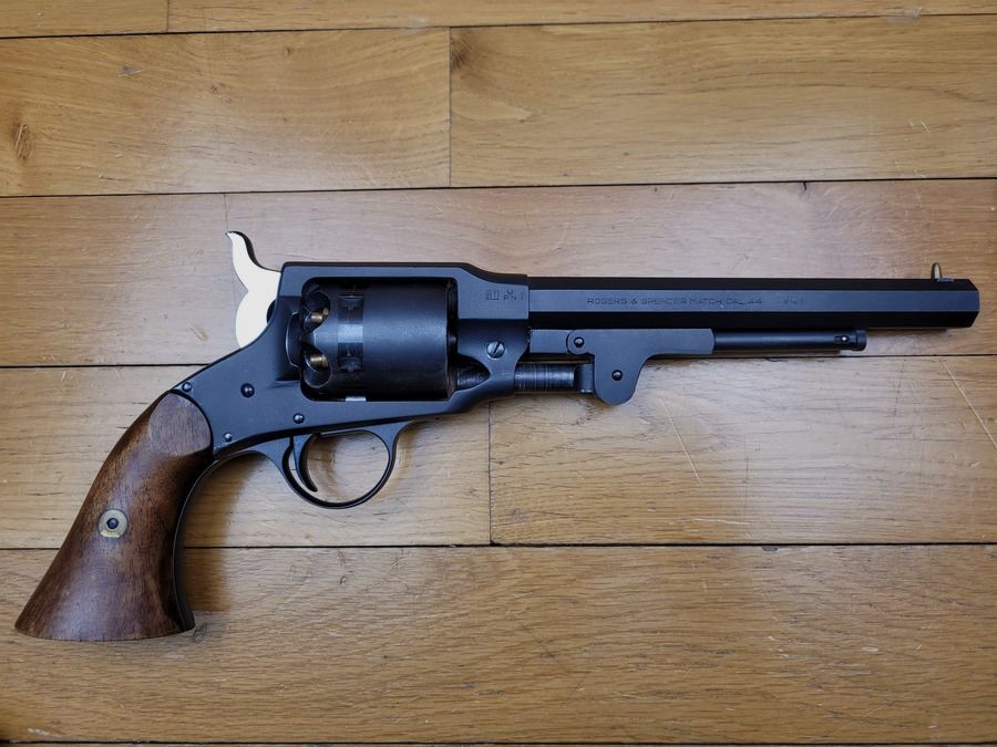 Schöner Revolver Rogers & Spencer Army Single Action – Qualitätsfertigung Perdersoli Target – Der ausgereifteste Perkussionsrevolver im Kaliber 44 PN – Waffe neu!, Bild 6 von 19