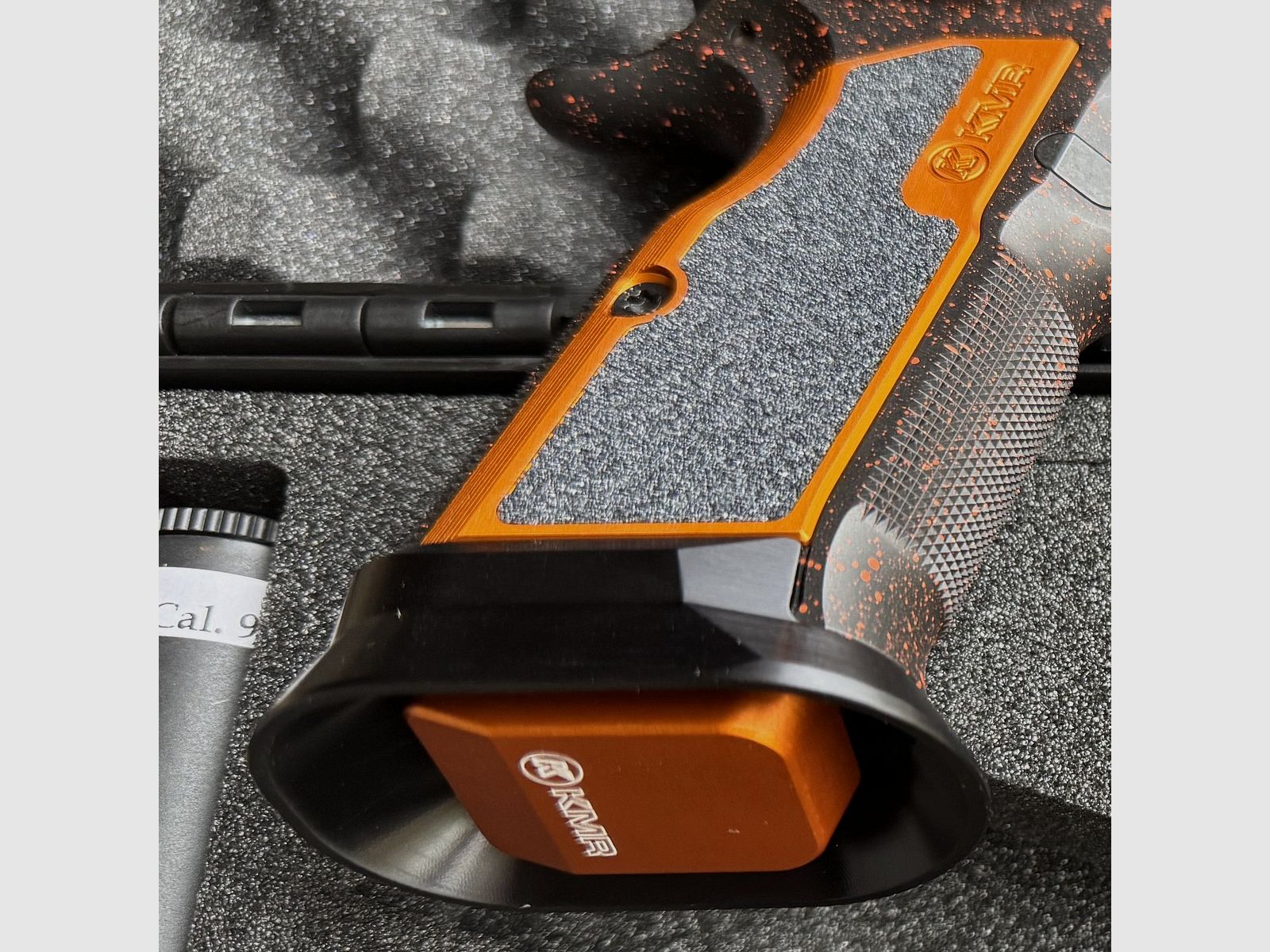KMR L-02 SPECTRA 9×19 OR SA MAGWELL & THUMBREST NOIR/ORANGE POINTS, image 5 sur 6