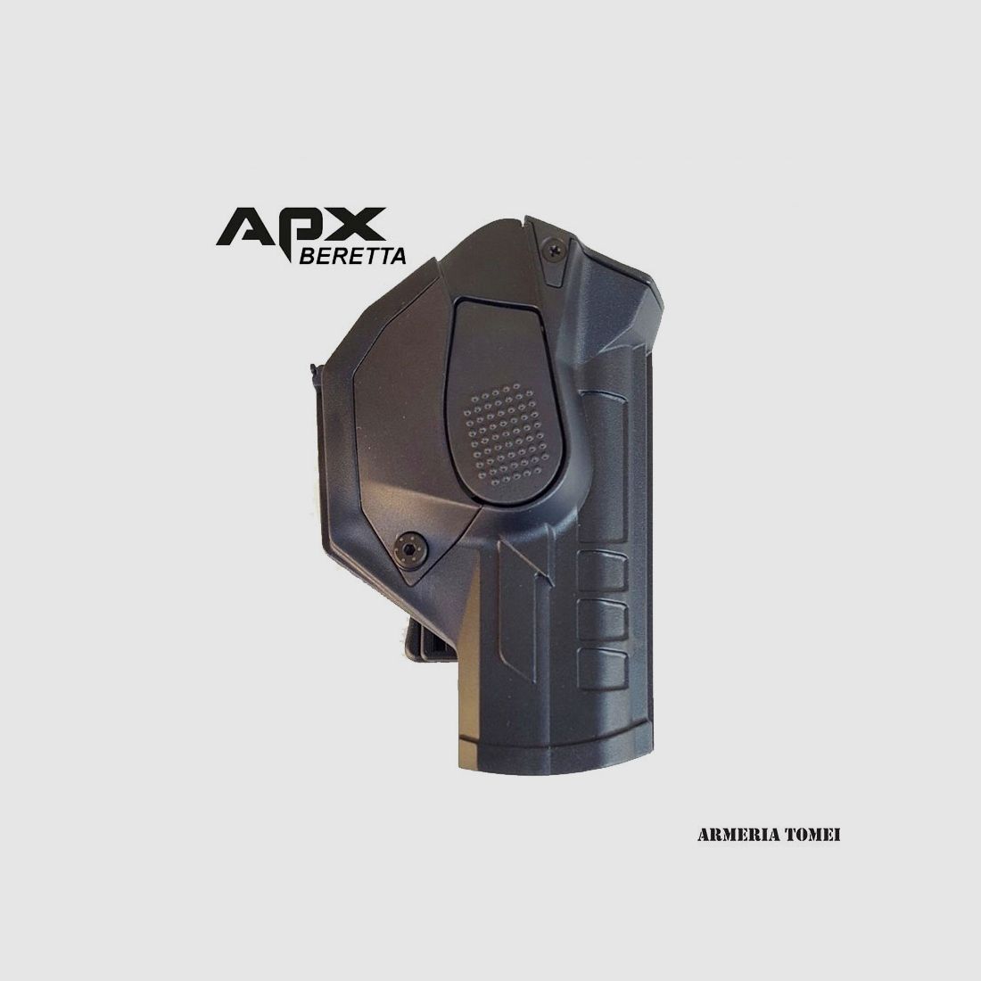 VEGA HOLSTER – FUNDINA "CONC. CAMA" EN POLÍMERO INYECTADO | SEGURIDAD INFERIOR | TORNILLO DE RETENCIÓN Y CLIP | PARA BERETTA APX, imagen 1 de 2