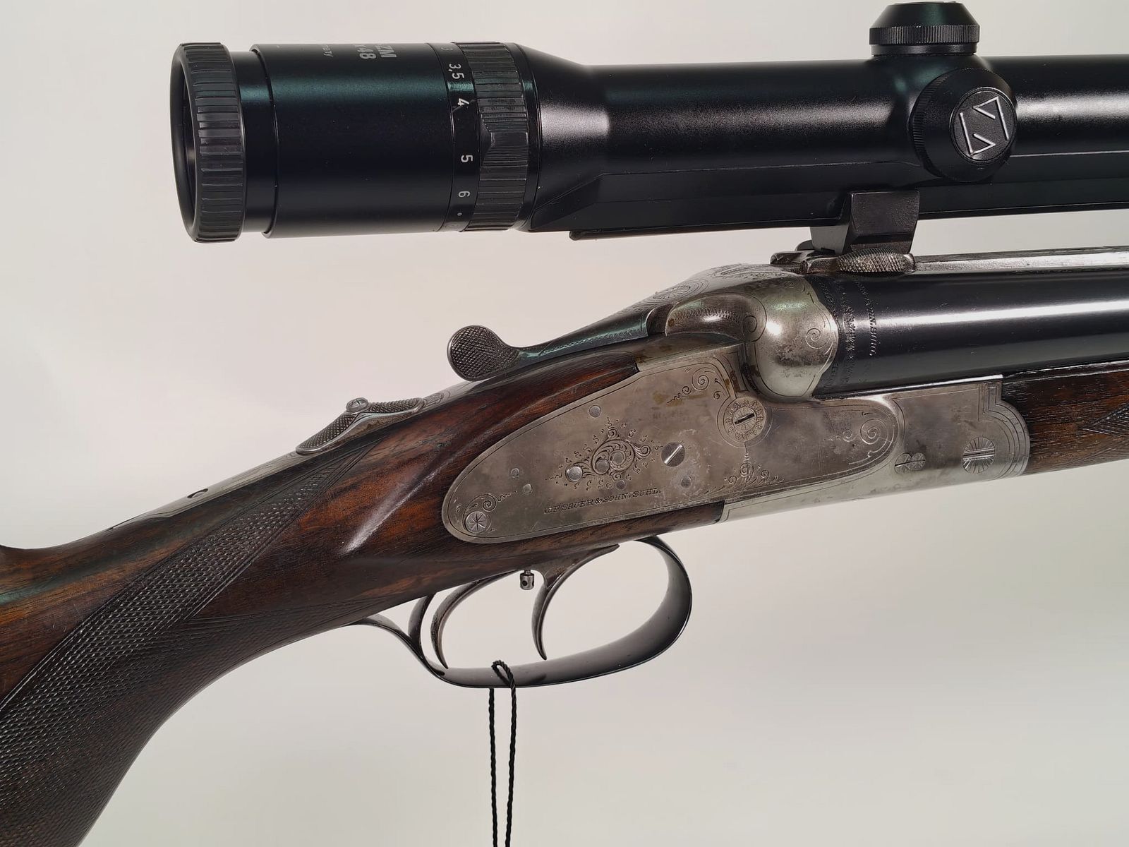 J. P. Sauer & Sohn Modell XXV A side-by-side drill 12/70 – 8x57JR with Zeiss Diavari