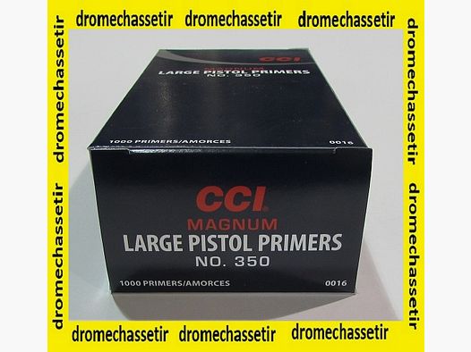 pack de 1000 amorces Large Pistol Magnum de marque CCI 350