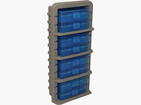 Étagère à cartouches MTM AR9M Ammo Rack bleu clair/terre sombre 9mm/.380 Auto