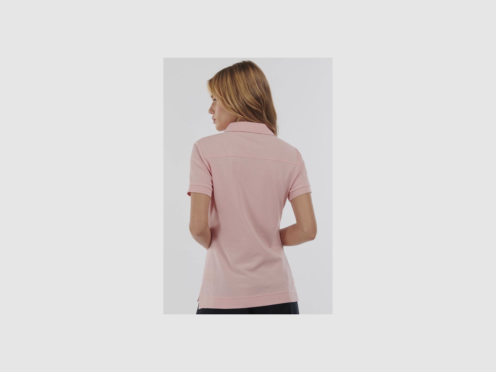 BARBOUR Portsdown Top Poloshirt Petal Pink/ silver Birch